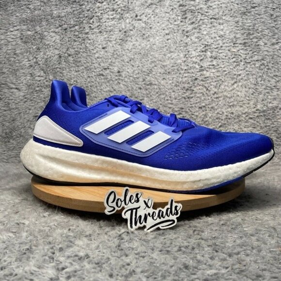 Adidas Pureboost 22 Running Men Size 12.5 Blue White HQ8583 - Picture 2 of 7